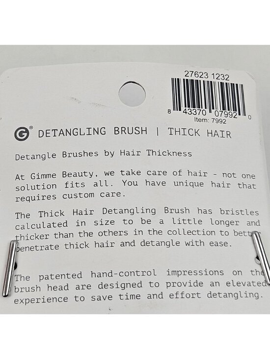 Gimme Detangling Hair Brush Thick Hair Wet or Dry Comfort Grip Handle NIP - Picture 4 of 9